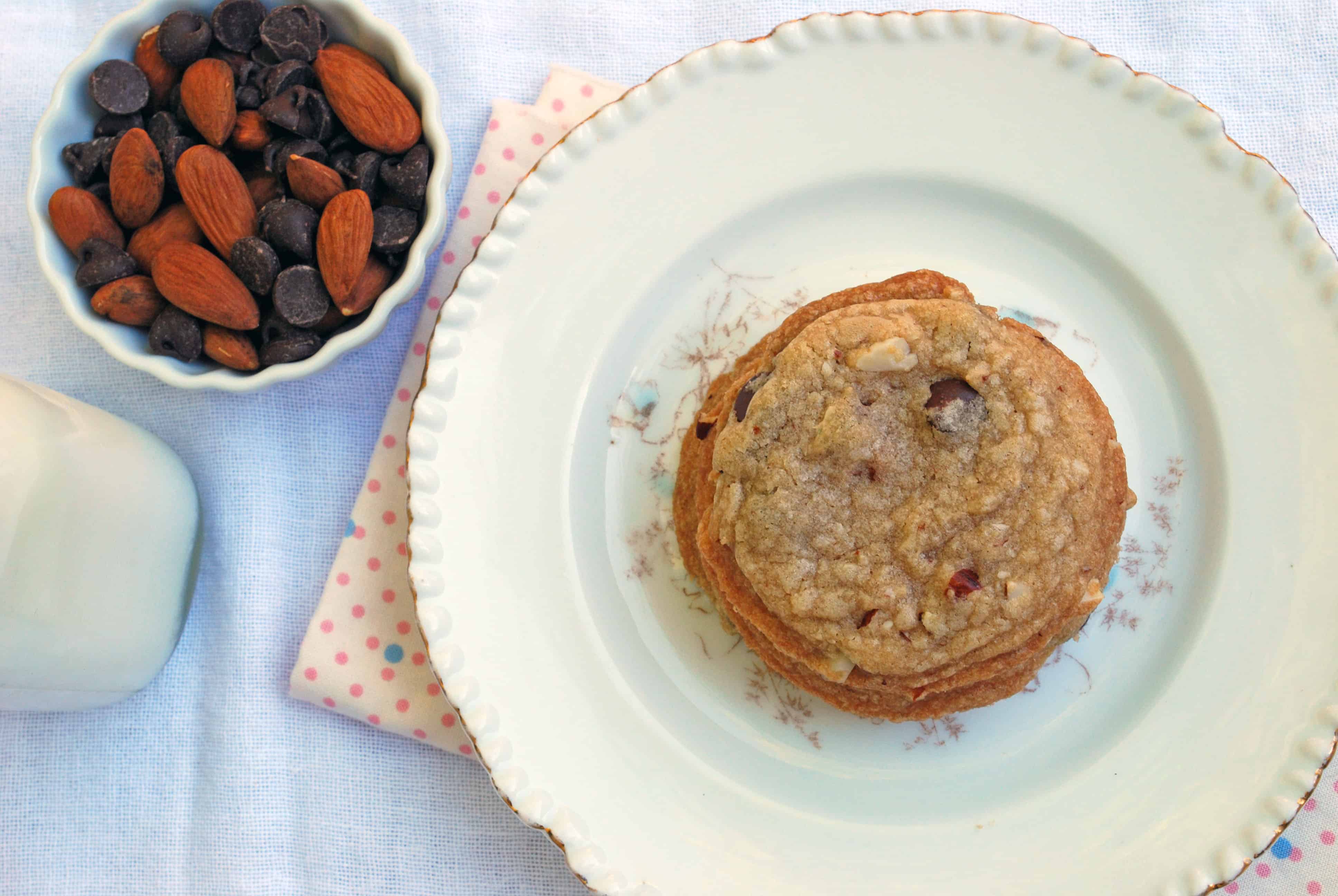 Almond Chocolate Chip Cookies