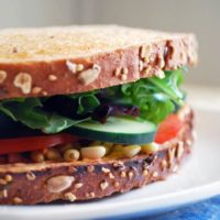 Goat Cheese and Veggie Sandwich - This vegetarian sandwich is unbelievable! Full recipe at theliveinkitchen.com