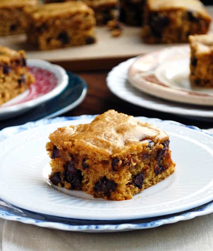 Butternut Squash Snack Cake - Lightly sweet and studded with chocolate chips, this is the perfect snack or healthy treat!