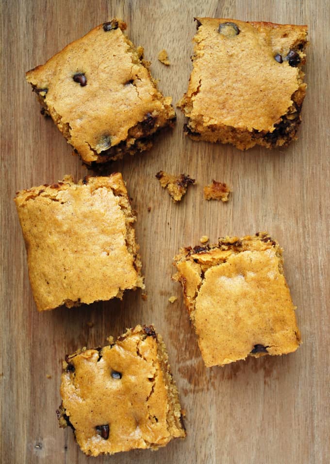 Butternut Squash Snack Cake - Lightly sweet and studded with chocolate chips, this is the perfect snack or healthy treat!