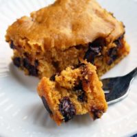 Butternut Squash Snack Cake - Lightly sweet and studded with chocolate chips, this is the perfect snack or healthy treat!