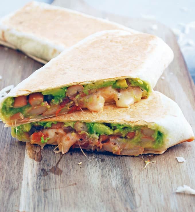 Avocado and Bean Grilled Burritos // The Live-In Kitchen