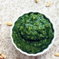 Homemade Pesto - So easy and full of flavor! Recipe at www.theliveinkitchen.com
