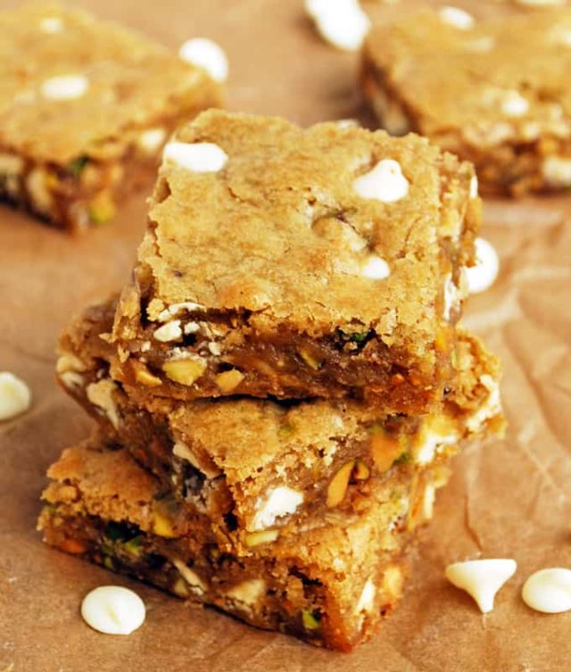 White Chocolate Blondies with Pistachios The LiveIn Kitchen