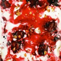 Cherry Crisp Ice Cream - Everything you want in one sweet and creamy ice cream! Recipe at www.theliveinkitchen.com