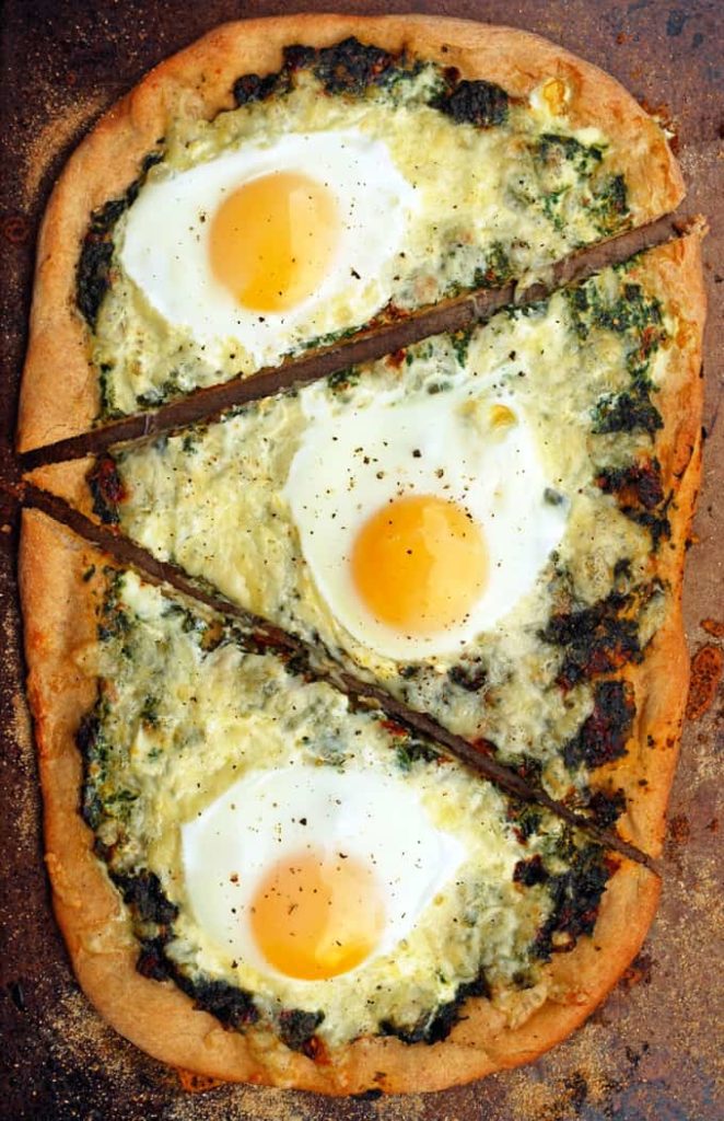 Spinach and Egg Pizza The LiveIn Kitchen