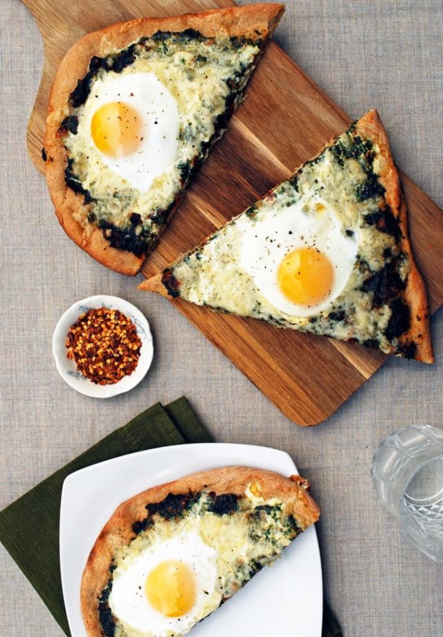 Spinach and Egg Pizza The LiveIn Kitchen
