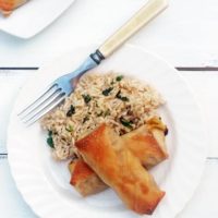 Baked Shrimp Egg Rolls - So easy and delicious to make at home, no need for takeout!