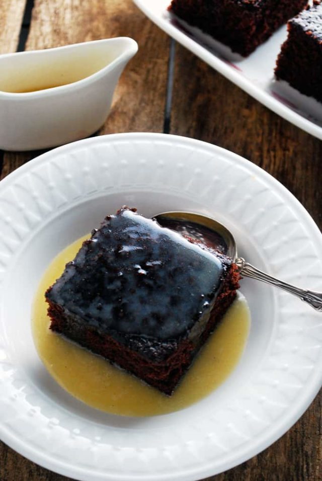 Chocolate Cake with Warm Butter Sauce The LiveIn Kitchen
