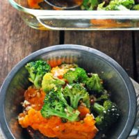 Broccoli Cheddar Sweet Potato Casserole - vegan, gluten free, and super healthy!