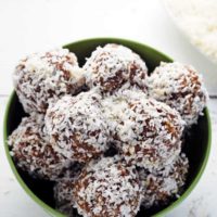 Coconut Snickerdoodle Truffles - The classic larabar combination of dates and nuts seasoned to taste like a snickerdoodle cookie!