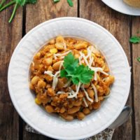 Vegetarian Quinoa White Chili - So warm and filling!