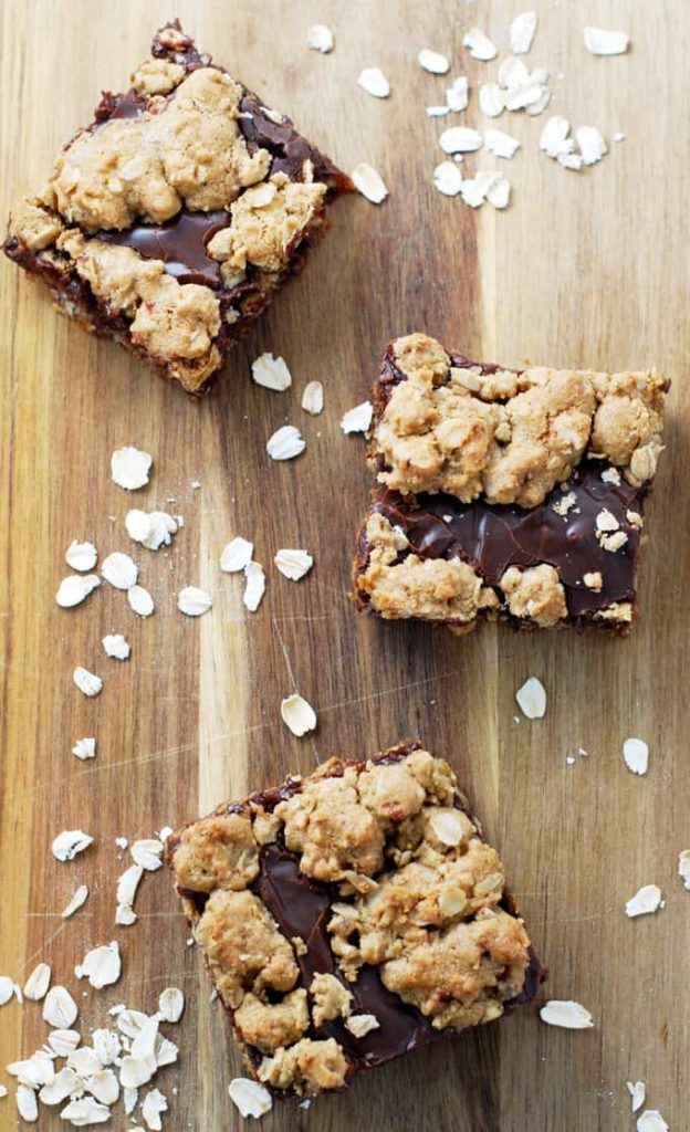 Nutty Chocolate Oat Bars