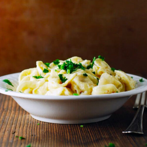 Tortellini with Garlic Chile Oil and Feta The LiveIn Kitchen