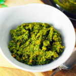 Butternut Squash and Sage Pesto in a white dish.