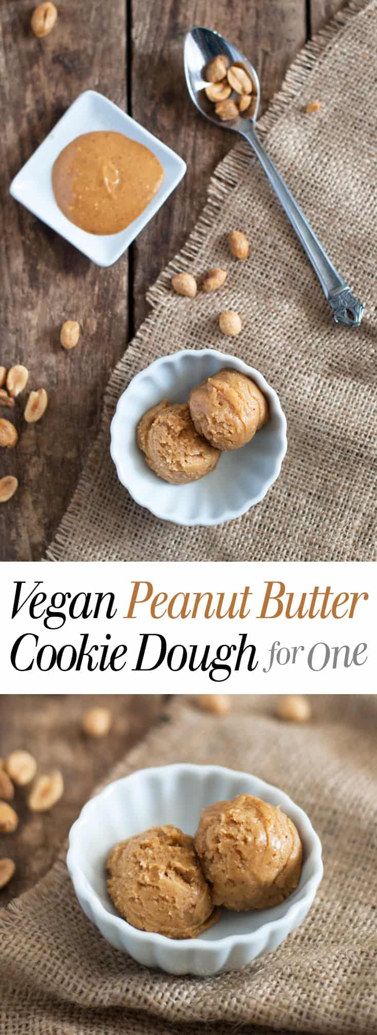 Single Serving Edible Peanut Butter Cookie Dough {Video!}