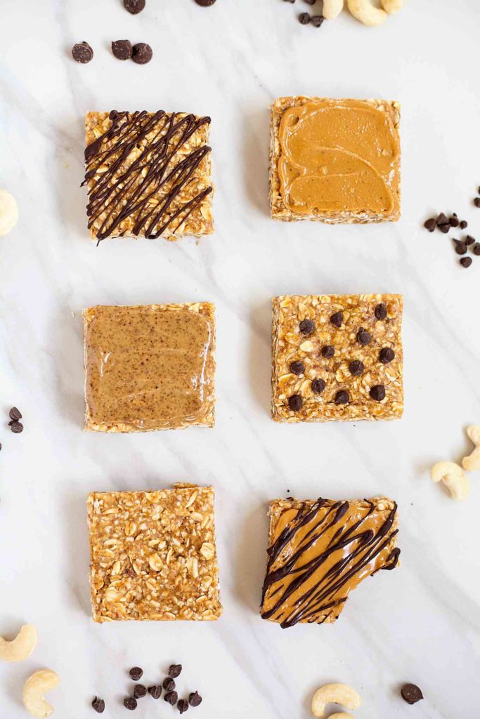 Cashew Butter Granola Bars - Soft, chewy granola bars that are naturally sweetened. These are so easy and delicious! theliveinkitchen.com