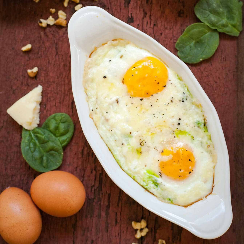 Spinach Pesto Baked Eggs The LiveIn Kitchen