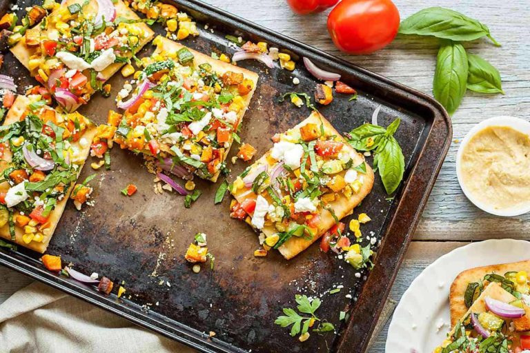 Rainbow Feta Flatbread The LiveIn Kitchen