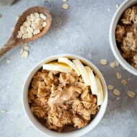 Vanilla Almond Vegan Baked Oatmeal | theliveinkitchen.com @liveinkitchen