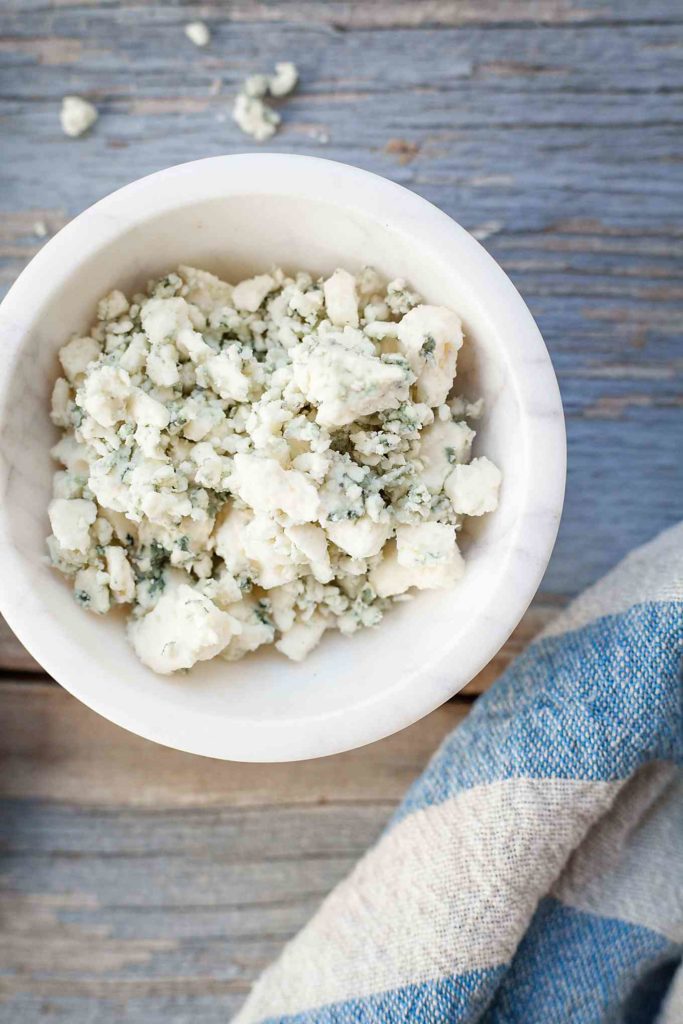 Blue Cheese Biscuits - Tender, flaky biscuits that pack huge flavor from two types of blue cheese! Full recipe at theliveinkitchen.com @liveinkitchen #biscuits #Thanksgiving #bluecheese