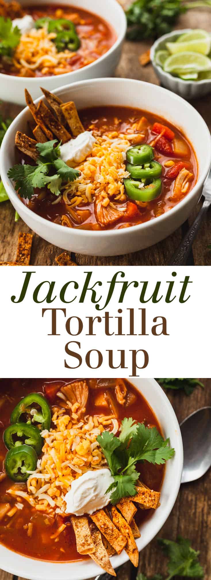 Vegetarian Jackfruit Tortilla Soup The LiveIn Kitchen