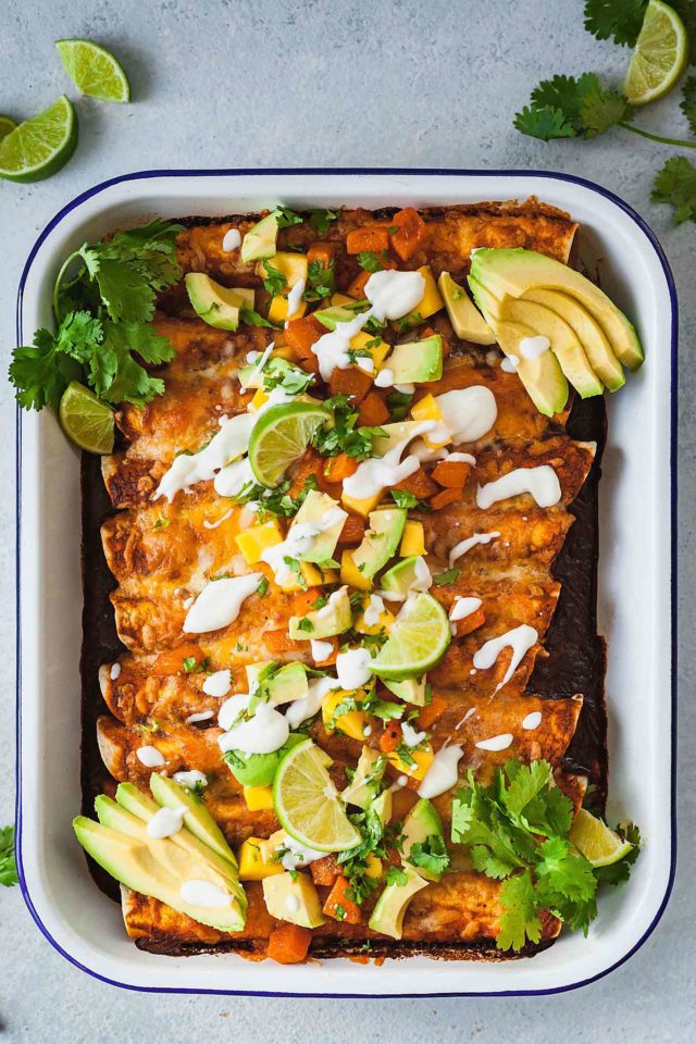 Vegetarian Enchiladas with Butternut Squash The LiveIn Kitchen