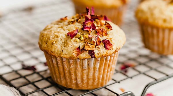 Pistachio Rose Muffins-image