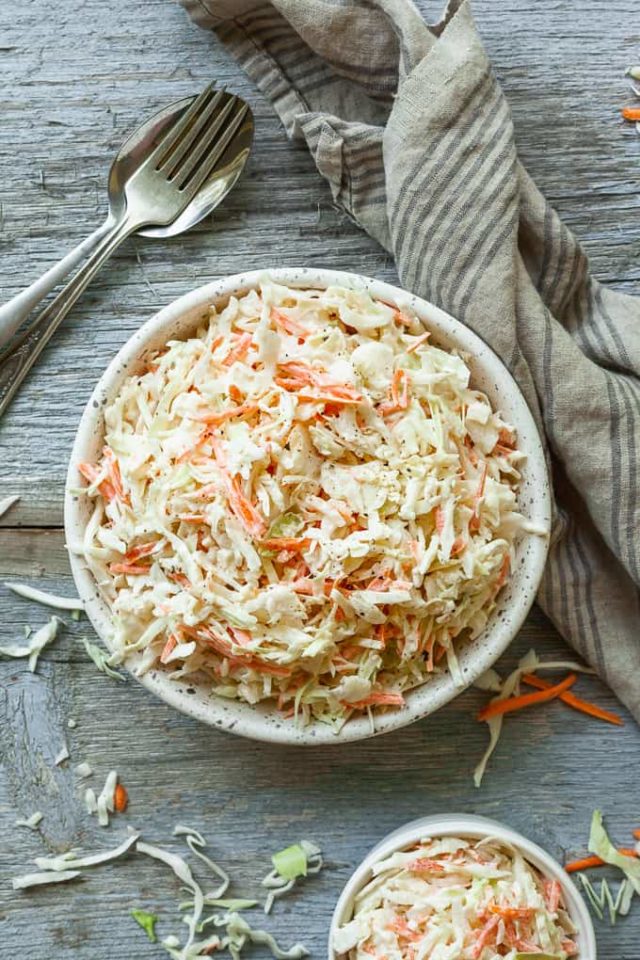 The Best Creamy No Mayo Coleslaw Recipe The LiveIn Kitchen