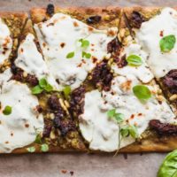 Pesto Flatbread Pizza