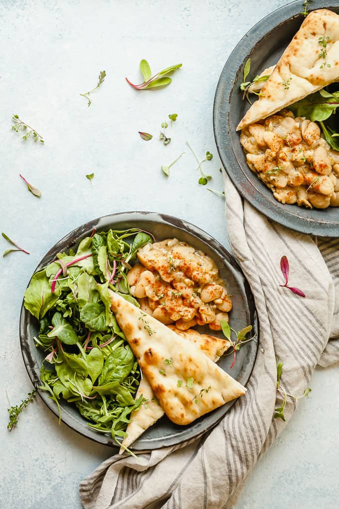 Easy Canned Butter Bean Recipe #easy #vegan #healthy #beans #protein #beanrecipes #veganrecipes
