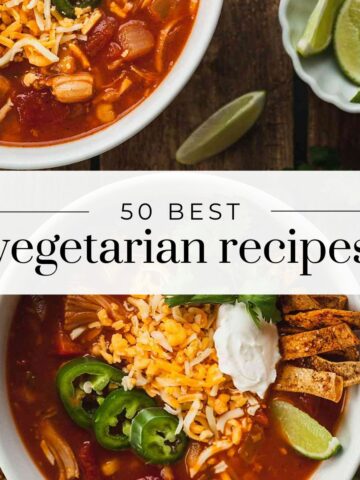 50 best vegetarian recipes.