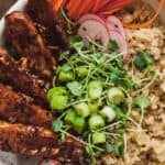 vegan tempeh buddha bowl
