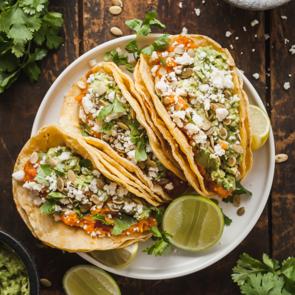 Sweet Potato Tacos with Avocado and Pepitas The LiveIn Kitchen