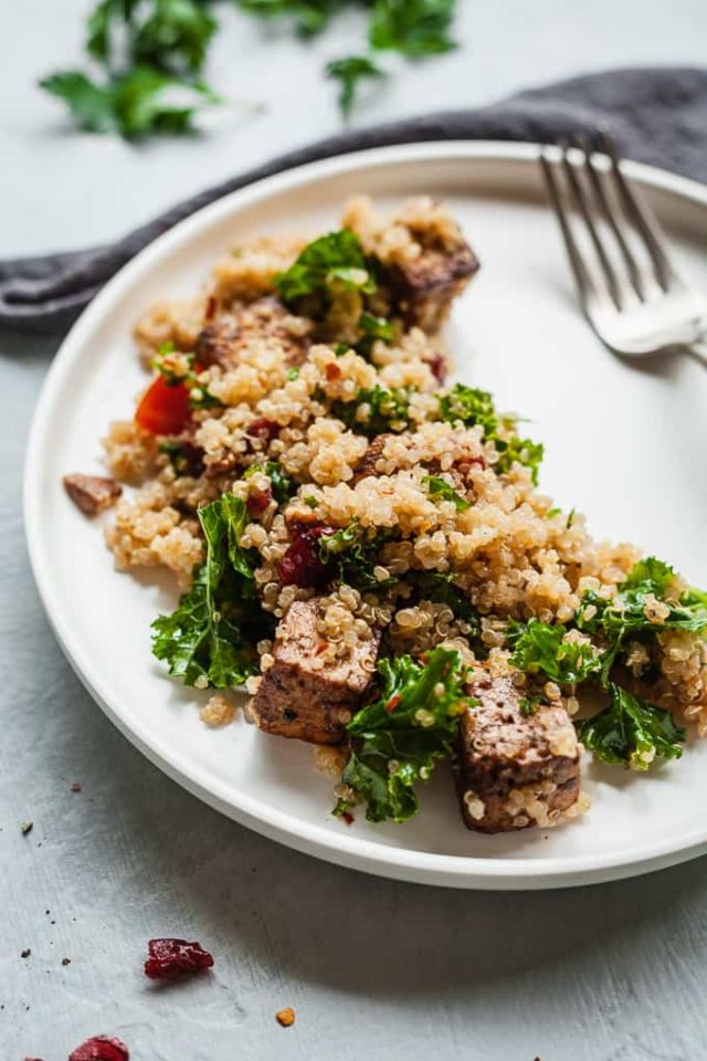 Vegan Quinoa Salad with Balsamic Tofu The LiveIn Kitchen