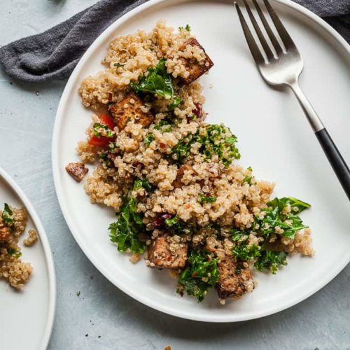 Vegan Quinoa Salad with Balsamic Tofu The LiveIn Kitchen