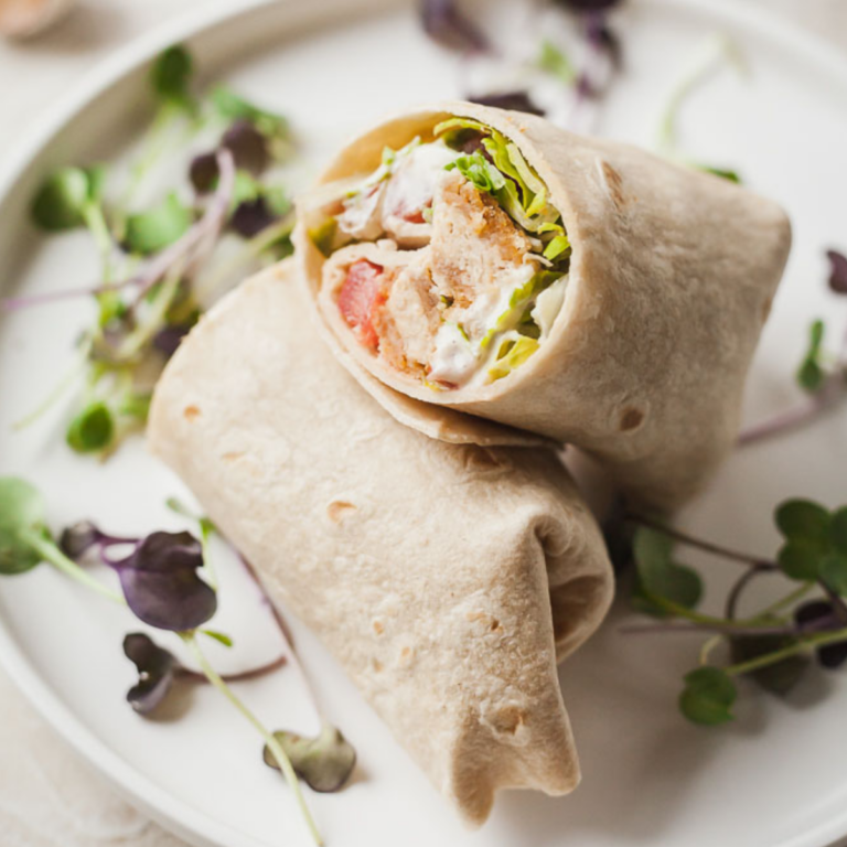 Vegetarian Chik'n Caesar Wraps The LiveIn Kitchen