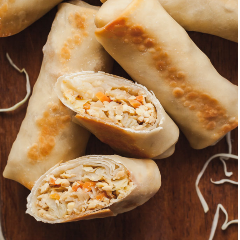 Baked Vegetable Egg Roll Recipe with Tempeh The LiveIn Kitchen