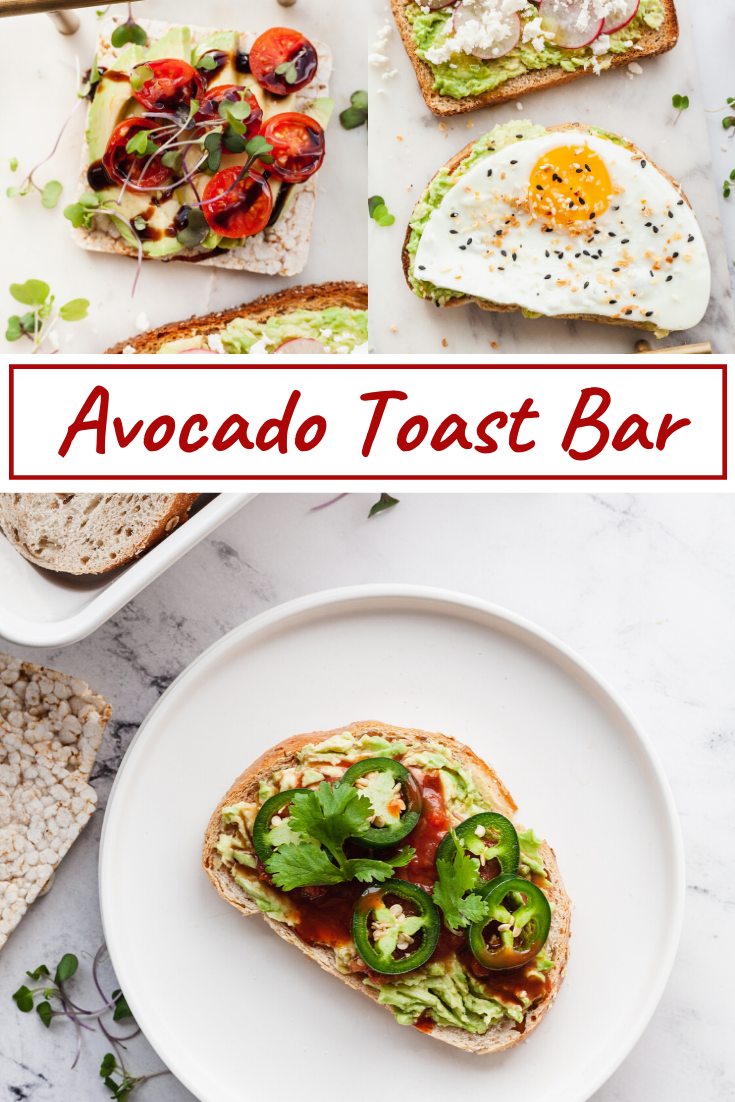 Easy Avocado Toast Bar GlutenFree options! The LiveIn Kitchen