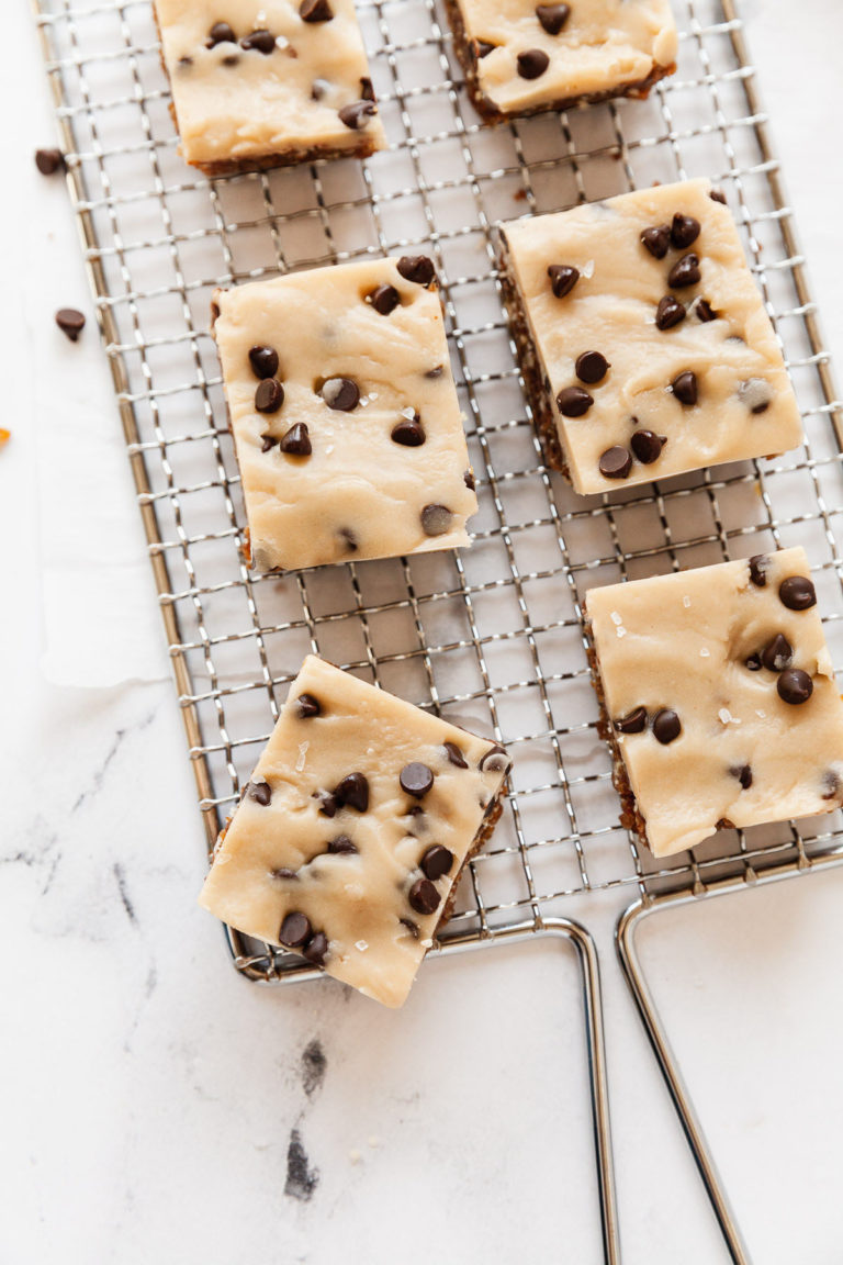 Vegan Cookie Dough Bars Healthy & No Bake! The LiveIn Kitchen