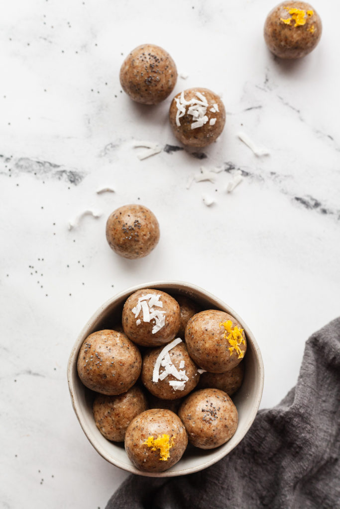 Lemon Poppy Seed Protein Balls The LiveIn Kitchen