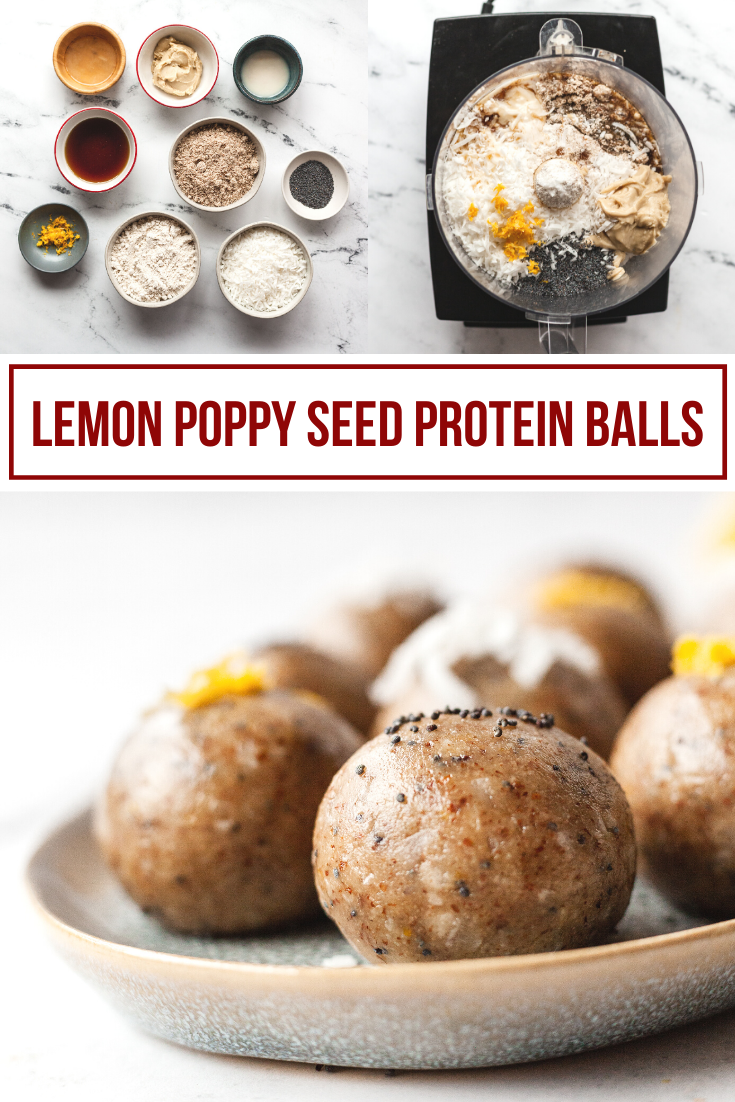 Lemon Poppy Seed Protein Balls The LiveIn Kitchen