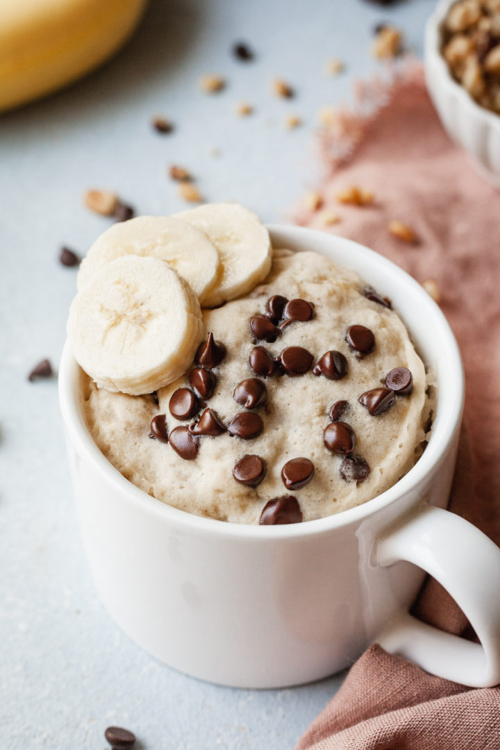 Mug Cake Healthy Sans Banane Calorie Skinnyfitalicious 24 Healthy Banana Mug Cake w/ Video (Vegan) - The Live-In Kitchen