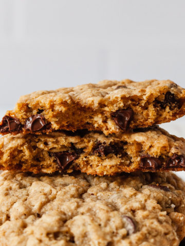 featured image of oatmeal chocolate chip cookies