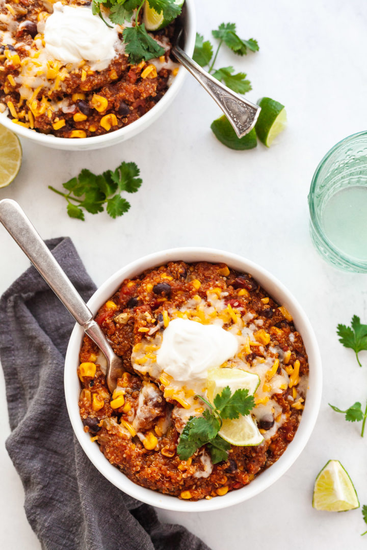 Slow Cooker Quinoa Enchilada Casserole The LiveIn Kitchen
