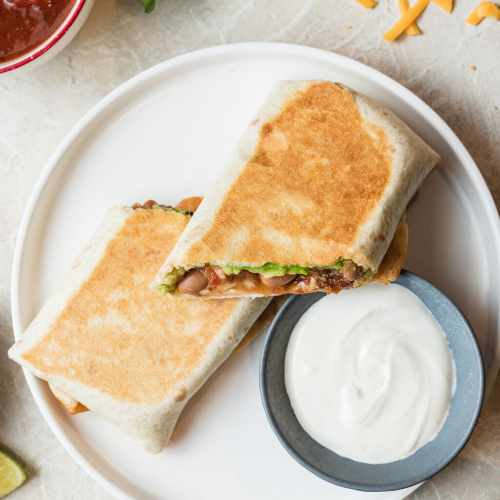 Grilled Bean and Cheese Burritos The LiveIn Kitchen