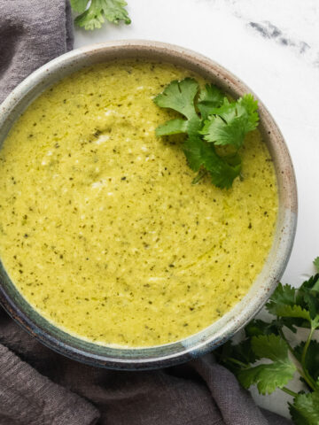 featured image of poblano cream sauce