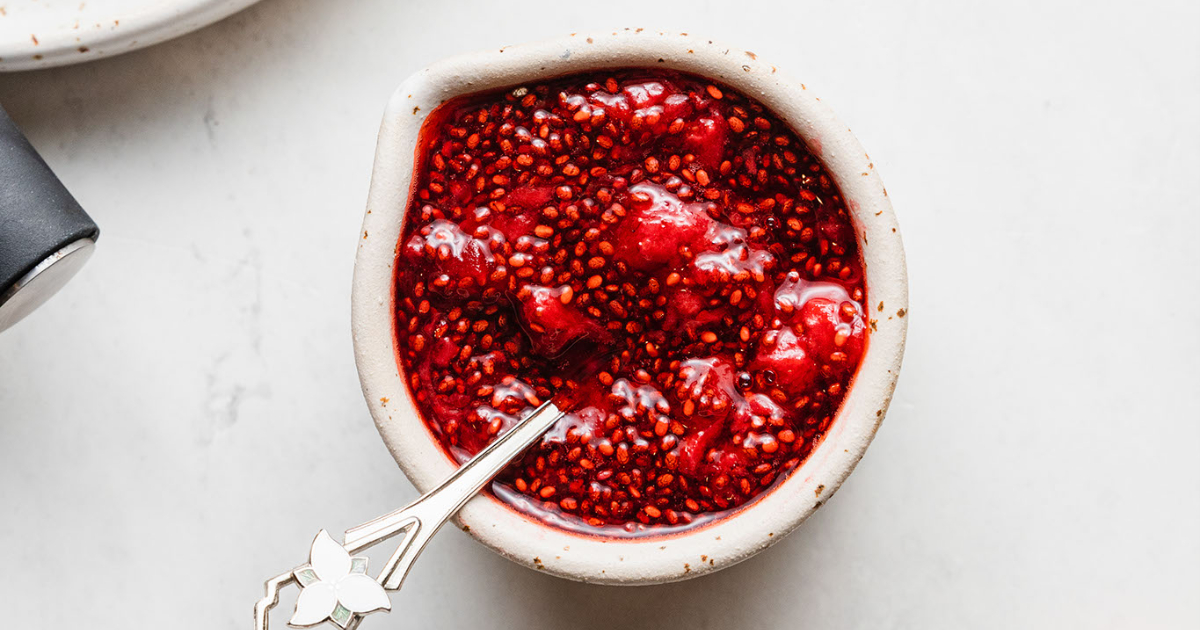 Healthy Homemade Strawberry Chia Jam - The Live-In Kitchen