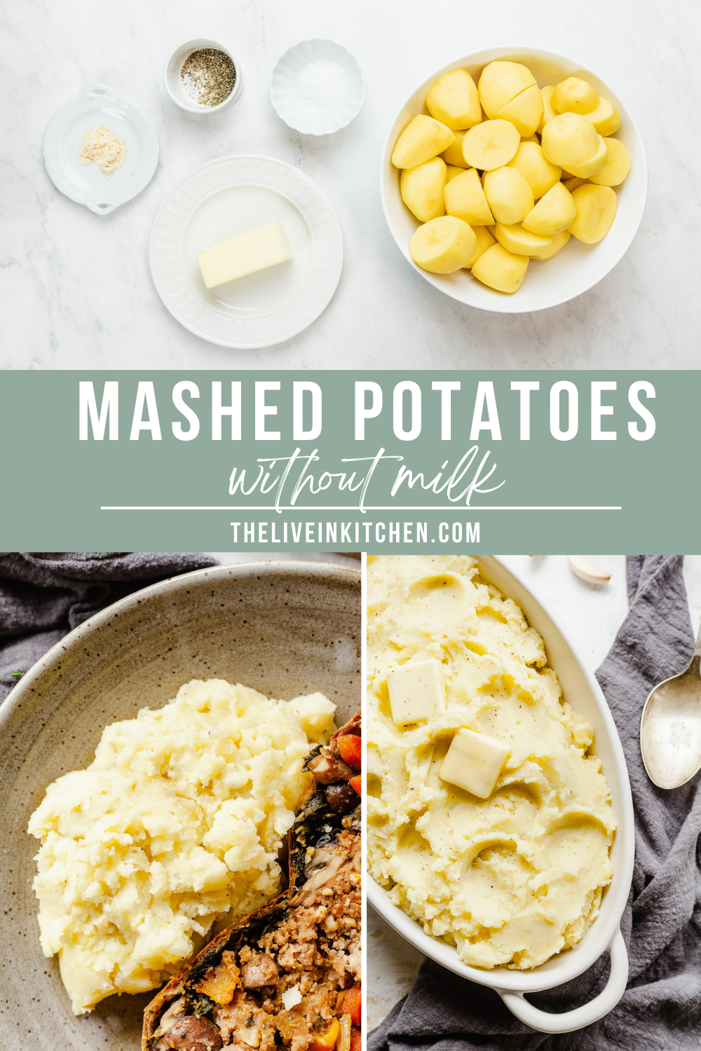 Mashed Potatoes without Milk {VIDEO} The LiveIn Kitchen