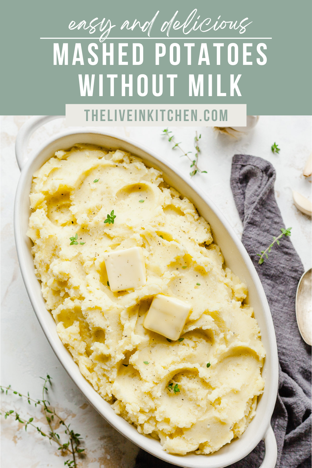 Mashed Potatoes without Milk {VIDEO} The LiveIn Kitchen